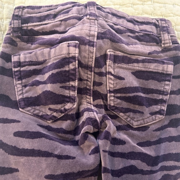 Mini Boden Purple Striped Velvet Pants, Size 4T. - Picture 3 of 8